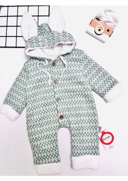 Çocuk Kapüşonlu Içi Tüylü Tulum