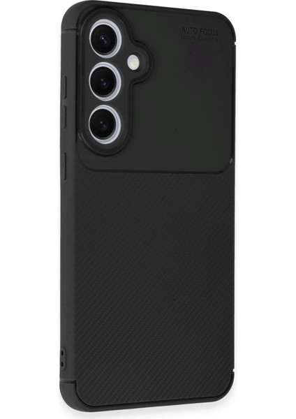 Samsung Galaxy S24 Fe Kılıf Auto Focus Karbon Kapak Nano Ekran Koruyucu