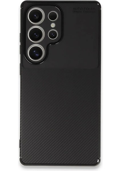 Samsung Galaxy S25 Ultra Kılıf Auto Focus Karbon Kapak