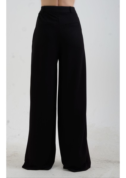 Siyah Modal Palazzo Pantolon modelleri