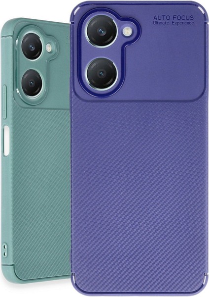 Vivo Y18 Kılıf Auto Focus Karbon Kapak