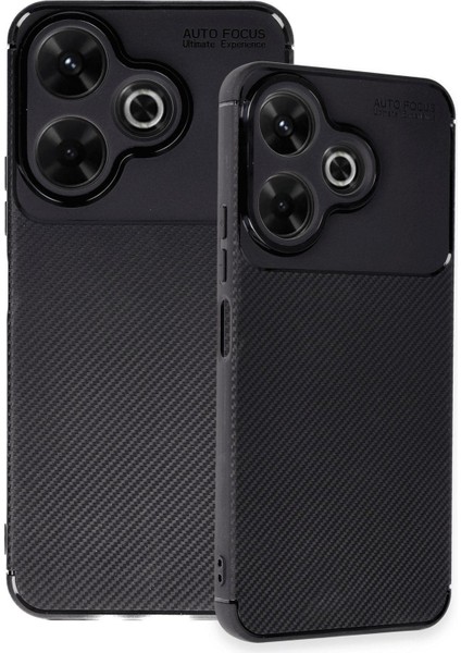 Xiaomi Redmi 13 4g Kılıf Auto Focus Karbon Kapak Ekran Koruyucu