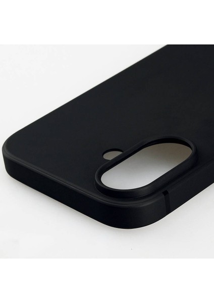 iPhone 16 Siyah Mat Silikon Imax Kapak & Kılıf