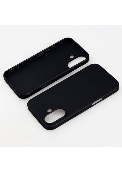 iPhone 16 Siyah Mat Silikon Imax Kapak & Kılıf