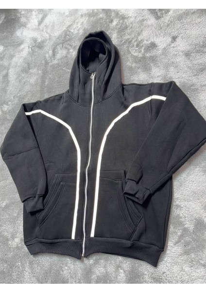 Ninja Reflektörlü Kar Maskeli Oversize Unisex Ceket