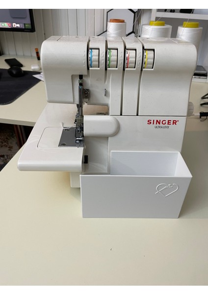 Singer Uyumlu Overlok Makinası Çöp Kutusu Fire Kabı S0105 - SE017 Modellerine Uygun
