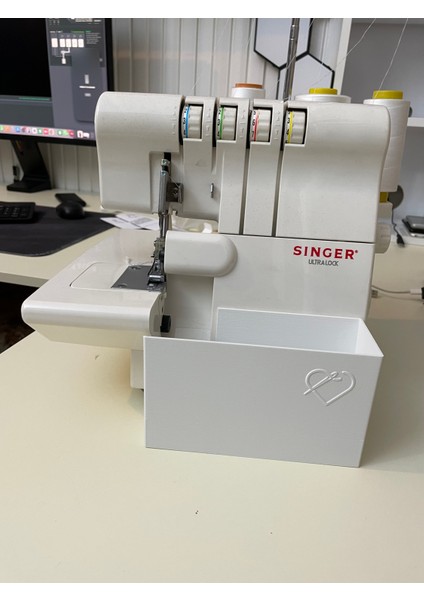 Singer Uyumlu Overlok Makinası Çöp Kutusu Fire Kabı S0105 - SE017 Modellerine Uygun
