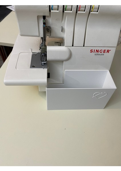 Singer Uyumlu Overlok Makinası Çöp Kutusu Fire Kabı S0105 - SE017 Modellerine Uygun