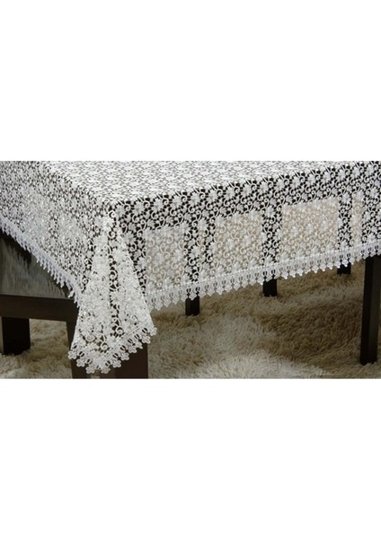 Masa Örtüsü Güpür 130 x 160 Krem