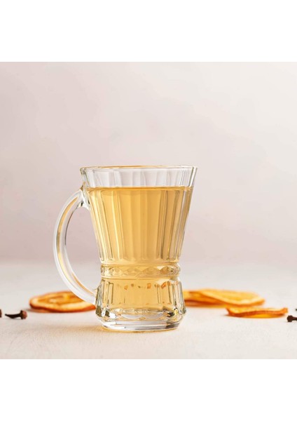 - Venüs 6'lı Kulplu Çay Bardağı