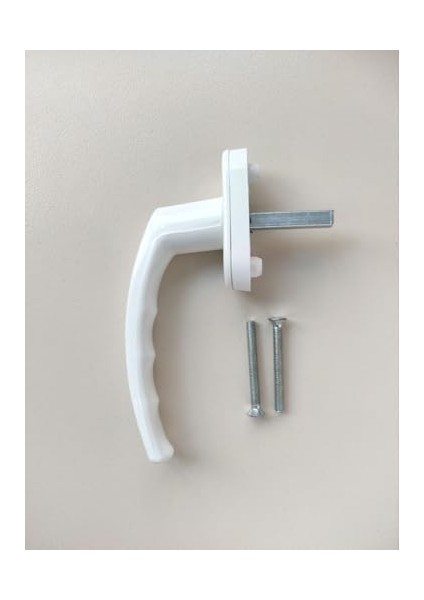 Pimapen Pencere Kolu Balkon Sürme Kapı Kolu (2, Beyaz)