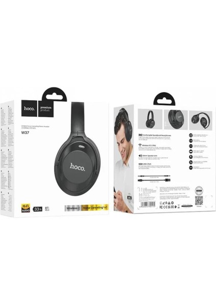 Aux Destekli Gürültü Engelleyicili Bluetooth Kablosuz Kulaklık