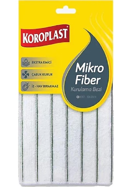 Mikrofiber Kurulama Bezi 30 x 30 cm x 5 Adet