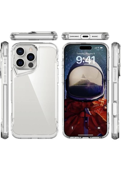 iPhone 16 Pro Şeffaf T-Max Kapak & Kılıf