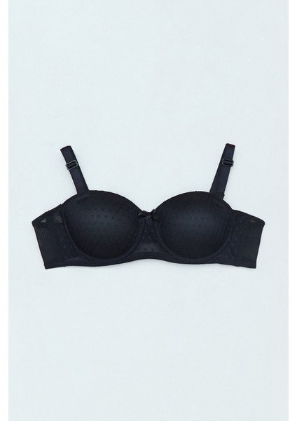 Benekli Desteksiz Straplez Sütyen