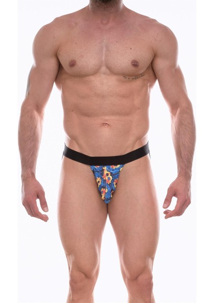 Erkek Desenli Jockstrap Çamaşır