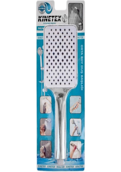 Knıtex Duş Başlığı Kare Krom KTX-3189