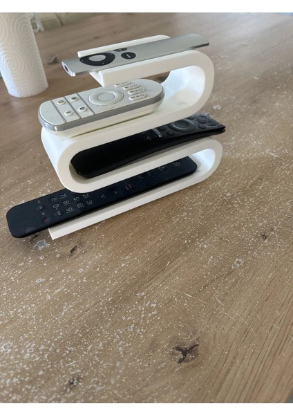Zikzak 4 Gözlü Kumandalık Televizyon Uydu Alıcısı Klima Kumandası Tutucu Kumanda Düzenleyici Standd