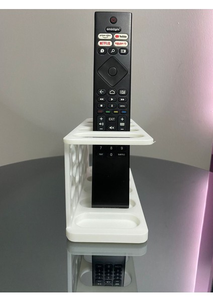 5 Gözlü Kumanda Organizer Standı Uzaktan Kumanda Düzenleyici Tv Kumandalık Modern Beyaz modelleri