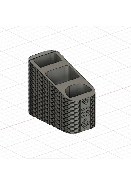 3 Gözlü Kumandalık Televizyon Uydu Alıcısı Klima Kumandası Tutucu Kumanda Düzenleyici DLC3DDESIGN