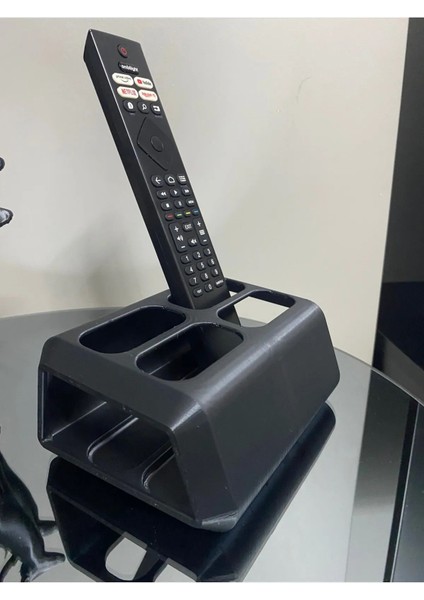 Dekoratif Kumanda Organizer Standı Uzaktan Kumanda Düzenleyici Tv Kumandalık Modern Siyah modelleri