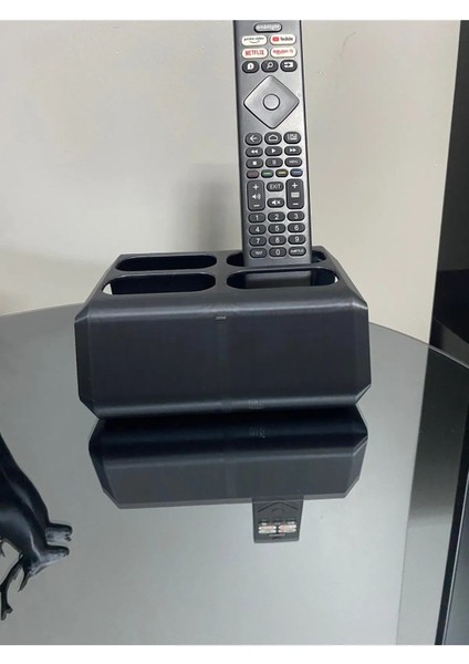Dekoratif Kumanda Organizer Standı Uzaktan Kumanda Düzenleyici Tv Kumandalık Modern Siyah fırsatları