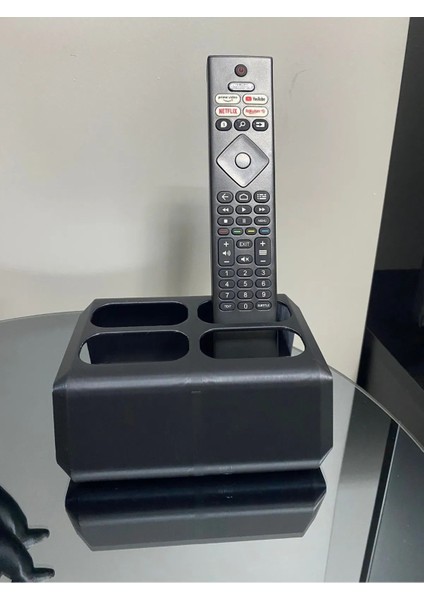 Dekoratif Kumanda Organizer Standı Uzaktan Kumanda Düzenleyici Tv Kumandalık Modern Siyah indirimleri