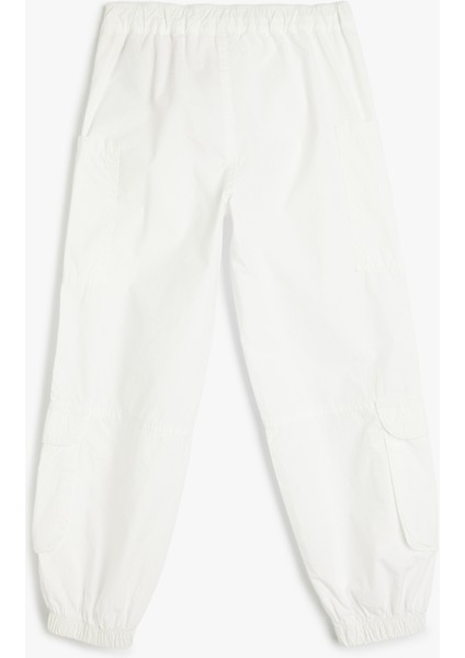Rahat Kesim Cep Detaylı Pamuklu Basic Jogger Pantolon