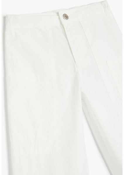 Rahat Kesim Cep Detaylı Pamuklu Basic Jogger Pantolon