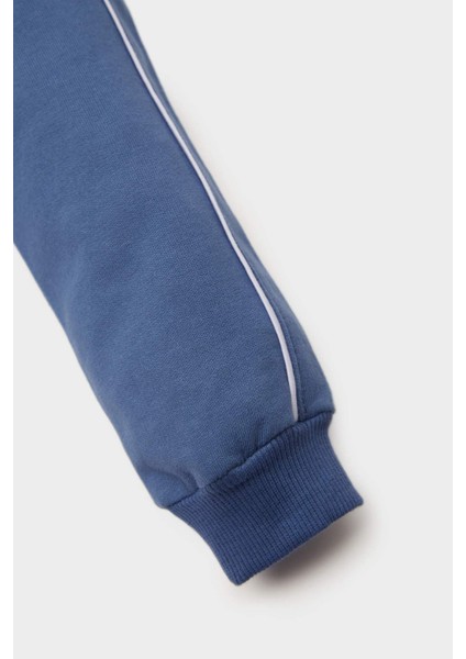 Erkek Bebek 2'li Takım Baskılı Sweatshirt Esnek Belli Eşofman Altı D2599A525SP