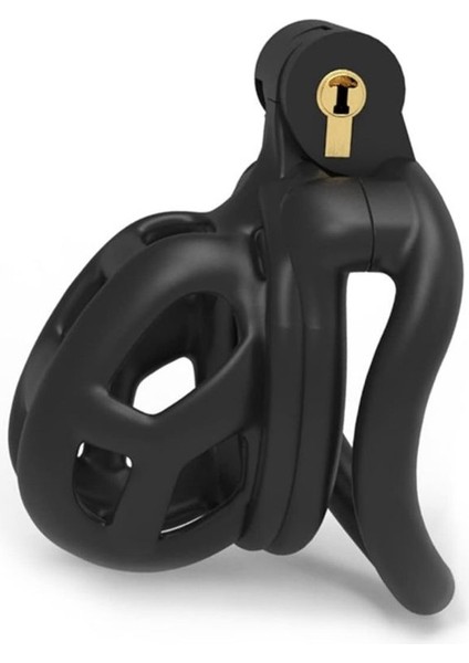 Siyah Ayarlanabilir Metal Penis Kafesi S Beden