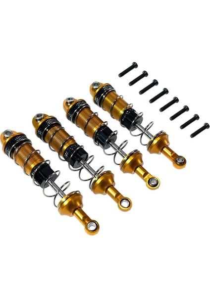 4 Adet Alaşım Ön Arka Yağ Amortisörü Mjx 16207 16208 16209 16210 H16 H16BM 1/16 Rc Araba Yükseltme Parçaları Altın (Yurt Dışından)