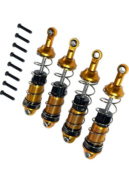 4 Adet Alaşım Ön Arka Yağ Amortisörü Mjx 16207 16208 16209 16210 H16 H16BM 1/16 Rc Araba Yükseltme Parçaları Altın (Yurt Dışından) modelleri