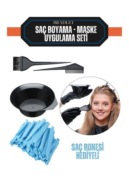 Saç Boyama Seti 24 Saç Bonesi
