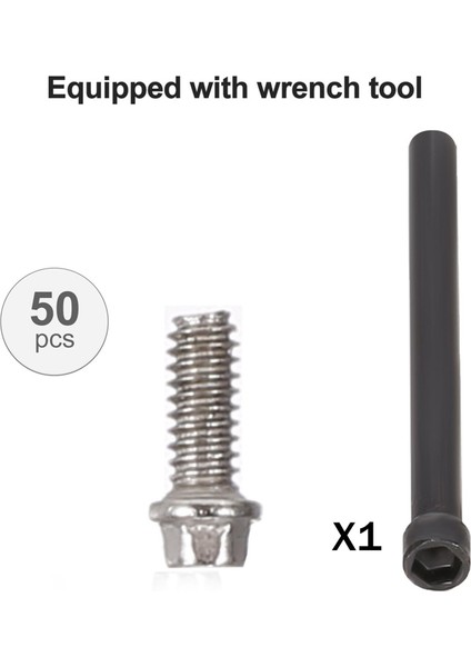 50PCS Metal Vidalar 1/10 Rc Araç Trawler Kamyonu Için 1.9 2.2 Tekerlek Jantları M3 (Yurt Dışından)