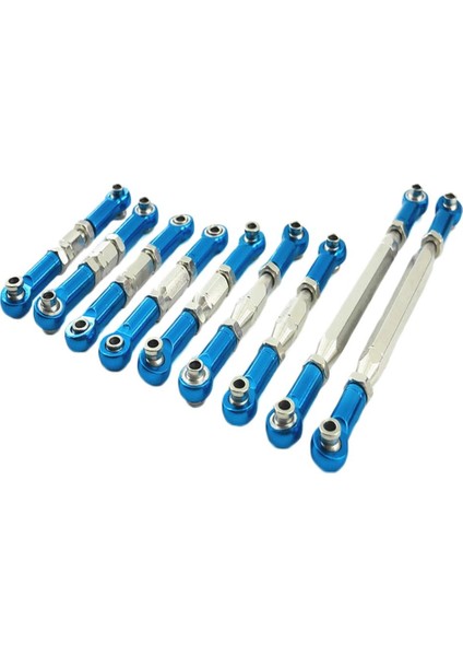 Wltoys Için Ayarlanabilir Servo Çubuk Bağlantısı 1/12 12428 12423 Rc Tırmanma Araba Modelleri Mavi (Yurt Dışından) indirimleri