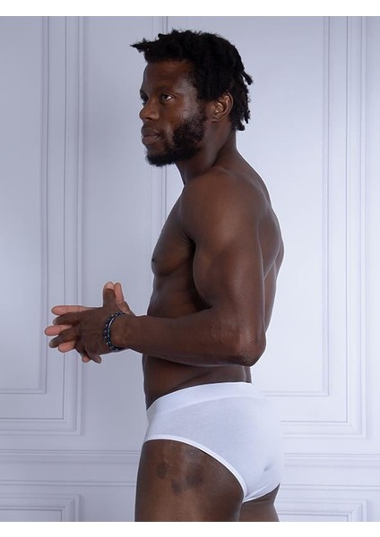 Erkek Slip Modal 2'li Paket 9322-BS Beyaz fiyatları