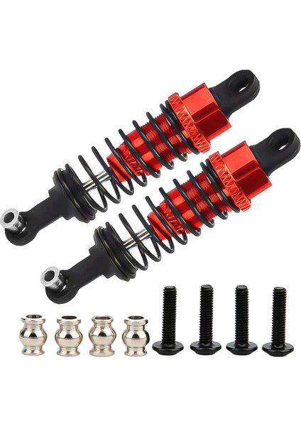 2x Şok Emici 1/18 Wltoys A959 A979 Rc Araba Yedek Parçaları Kırmızı (Yurt Dışından)