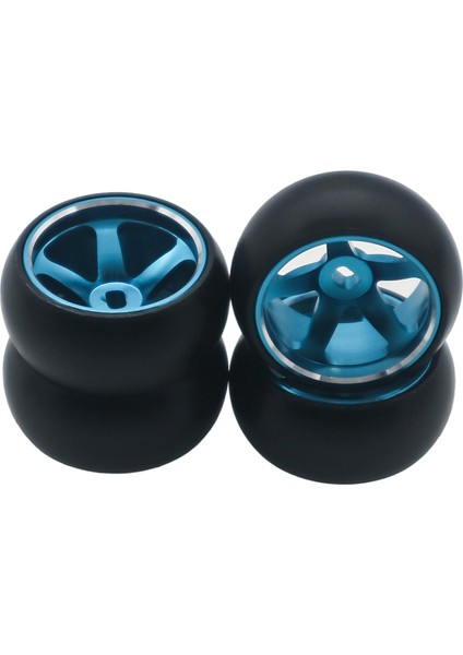 5 Wltoys Için Tekerlek Lastikleri 1/28 4WD Rc Ralli Araba Hobi Modeli Aksesuarları Mavi (Yurt Dışından)