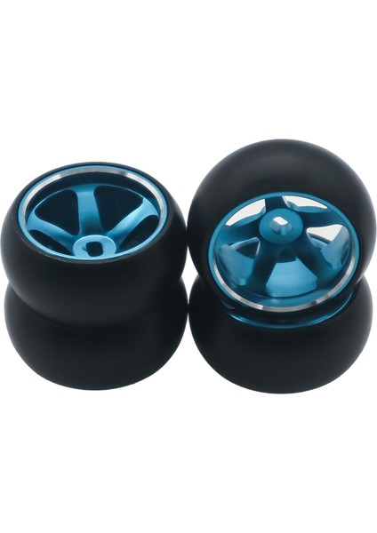 5 Wltoys Için Tekerlek Lastikleri 1/28 4WD Rc Ralli Araba Hobi Modeli Aksesuarları Mavi (Yurt Dışından)