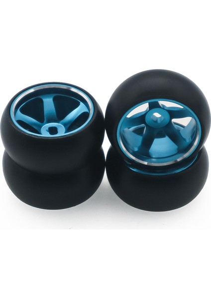 5 Wltoys Için Tekerlek Lastikleri 1/28 4WD Rc Ralli Araba Hobi Modeli Aksesuarları Mavi (Yurt Dışından)