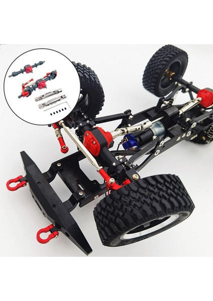 Rc Araç Aks Tahrik Mili, 1:12 Aks, 1/12 Rc Metal Ön ve Rc Siyahı Için Arka Aks (Yurt Dışından)