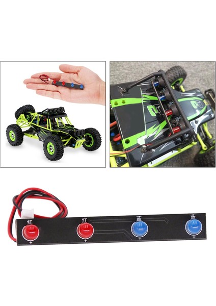 Wltoys Için LED Çatı Lambası Çubuğu Farlar 12428 1/12 Yolda Rc Araç Aksesuar (Yurt Dışından)