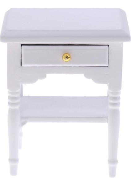 Avrupa /12 Dolls House Minyatürler Yatak Odası Oturma Odası Başucu Masa (Yurt Dışından)
