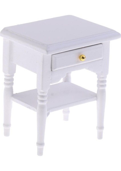 Avrupa /12 Dolls House Minyatürler Yatak Odası Oturma Odası Başucu Masa (Yurt Dışından)
