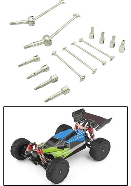 Wltoys Için Cvd Metal Rc Tahrik Mil Arka Köpek Kamonu 144001 1/14 Yarış Rc Araba (Yurt Dışından)