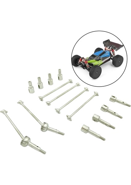 Wltoys Için Cvd Metal Rc Tahrik Mil Arka Köpek Kamonu 144001 1/14 Yarış Rc Araba (Yurt Dışından)