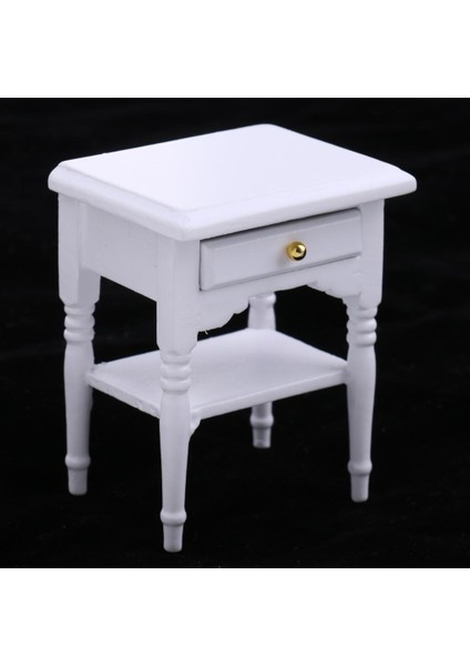 Avrupa /12 Dolls House Minyatürler Yatak Odası Oturma Odası Başucu Masa (Yurt Dışından)