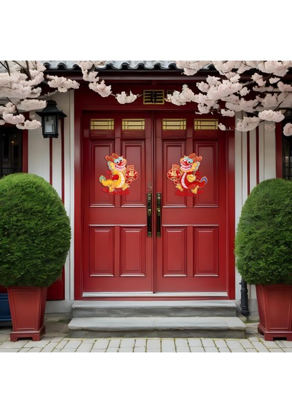 Yıl Kapı Çıkartmaları Dekoratif Fotoğrafı Props Çin (Yurt Dışından) fırsatları