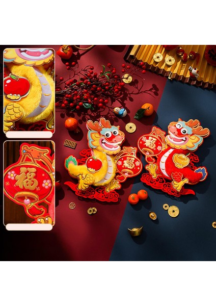 Yıl Kapı Çıkartmaları Dekoratif Fotoğrafı Props Çin (Yurt Dışından) indirimleri